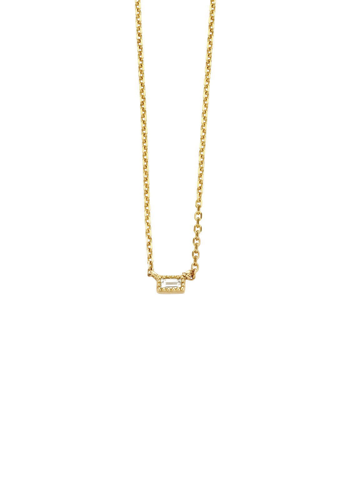 Yellow Gouden Collier, 0.05 CT Diamant, Joy