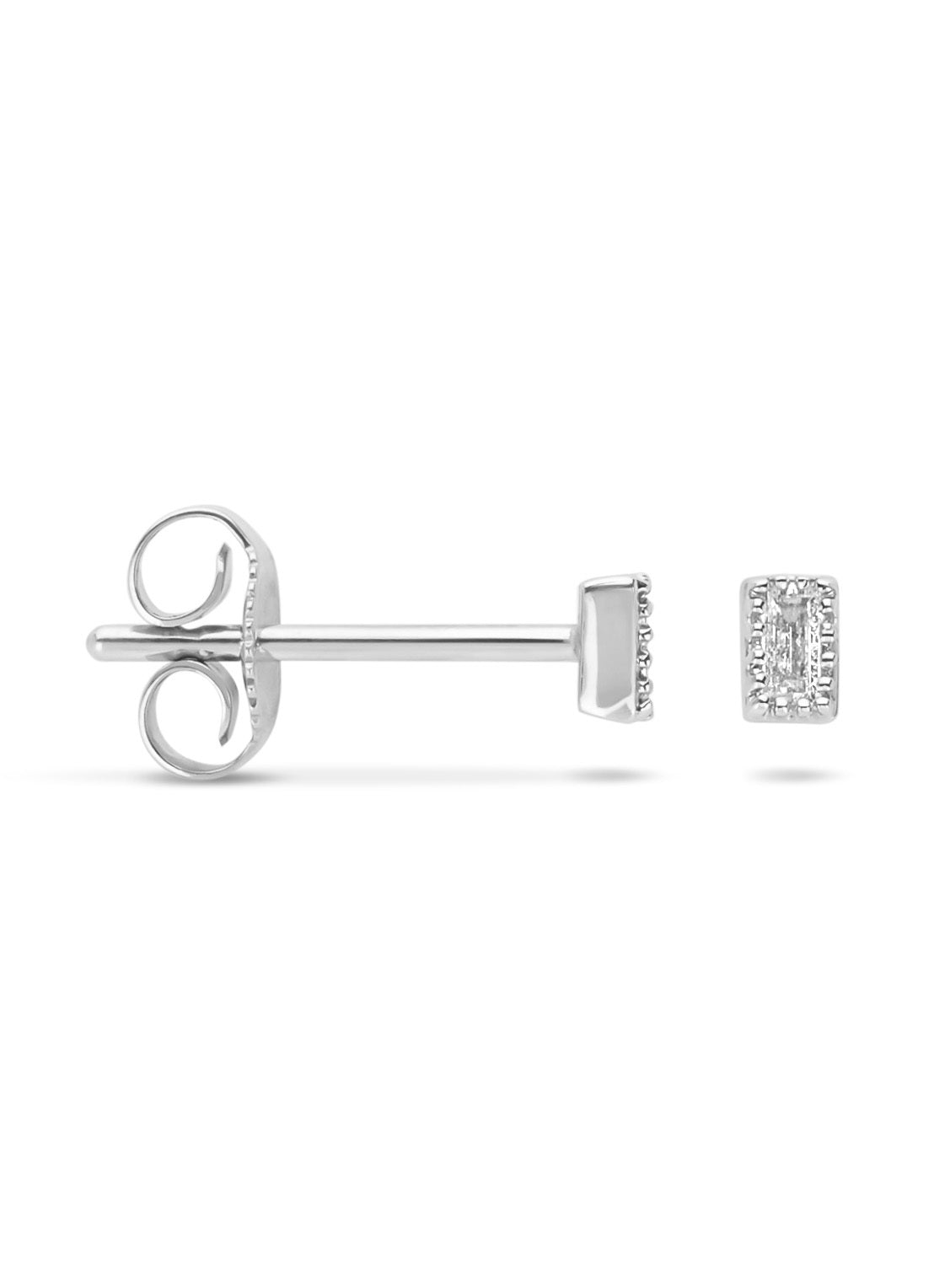 White gold ear jewelry, 0.09 CT Diamond, Joy
