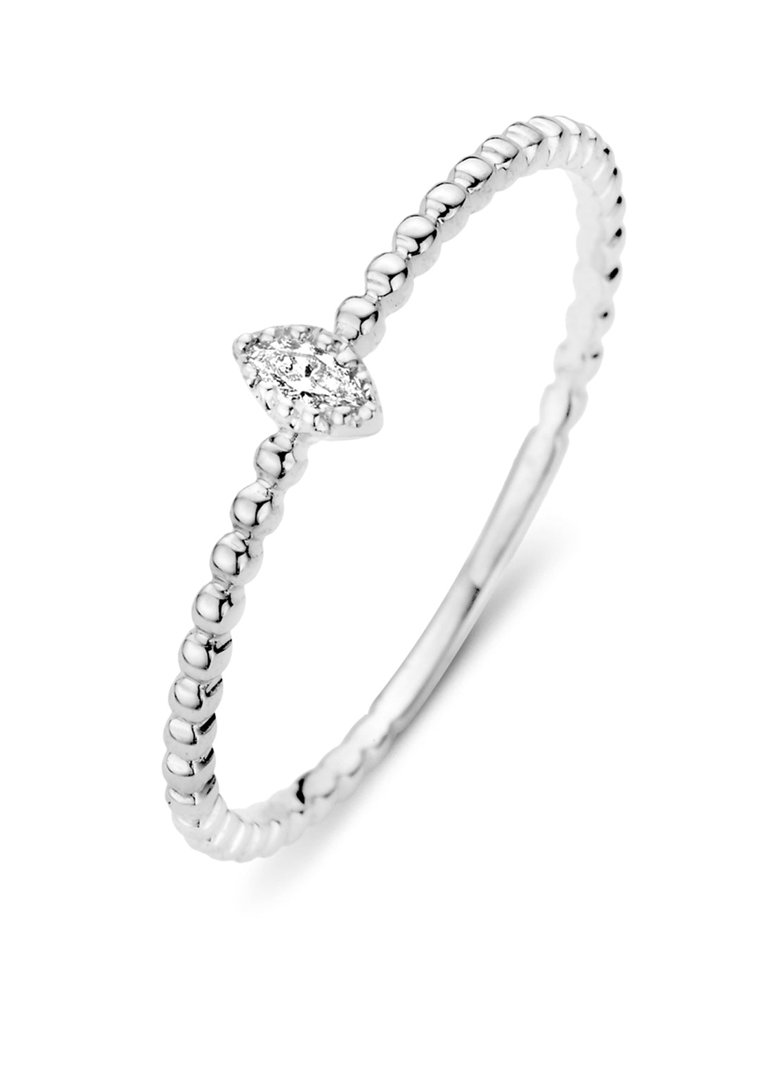 White gold ring, 0.04 CT Diamant, Joy