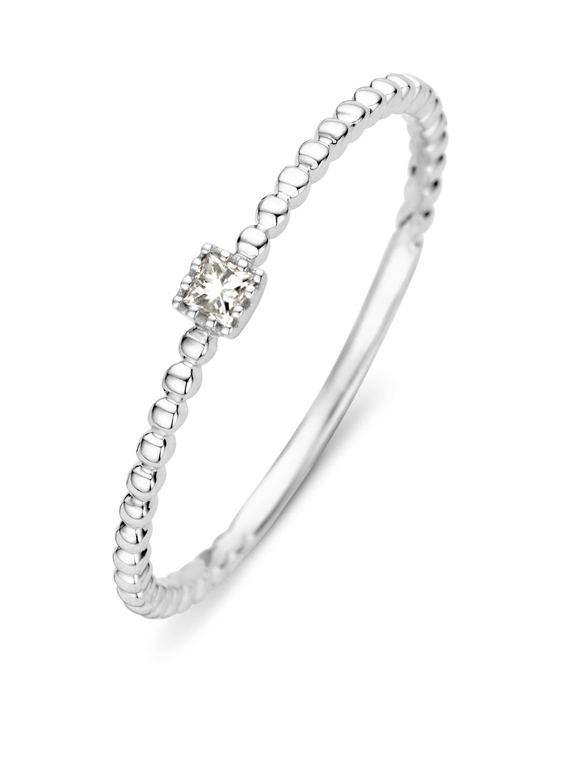 White gold ring, 0.04 CT Diamant, Joy