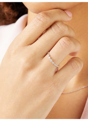 White gold ring, 0.09 CT Diamant, Joy
