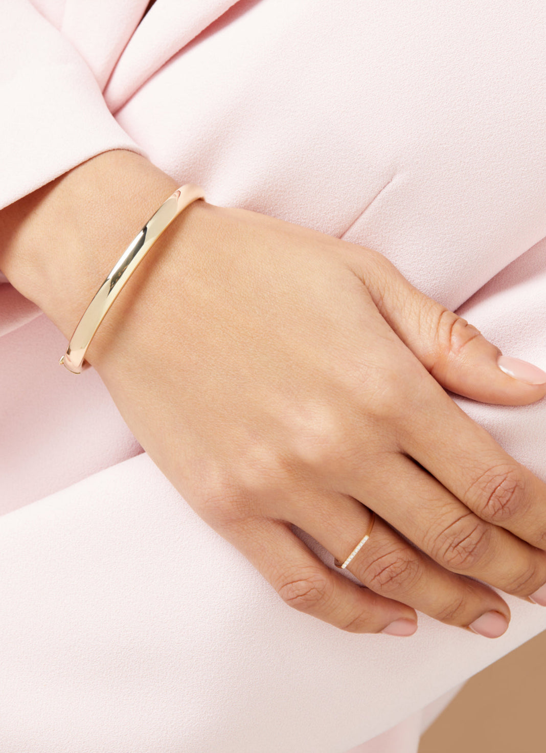 Geelgouden ring, 0.04 ct diamant, Joy