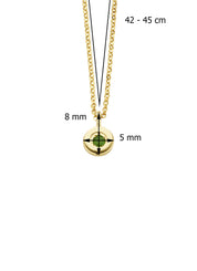 Birthstones Golden Pendant with Collier May