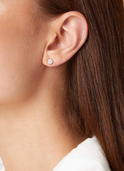 Gold earrings, 0.27 CT Diamond, Enchanted