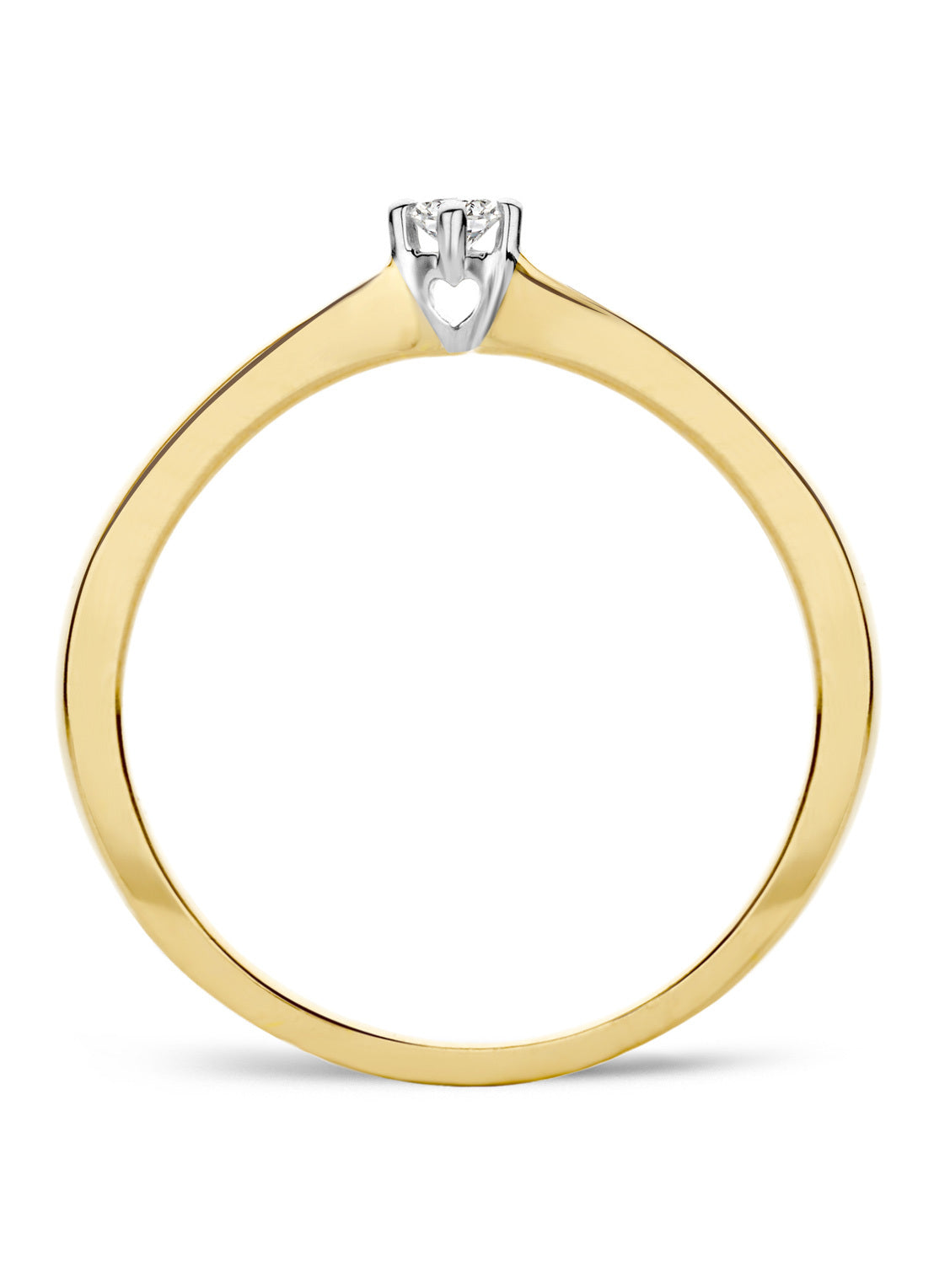 Golden Ring, 0.15 CT Diamant, Starlight