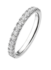 Witgouden ring, 0.52 ct diamant, Wedding