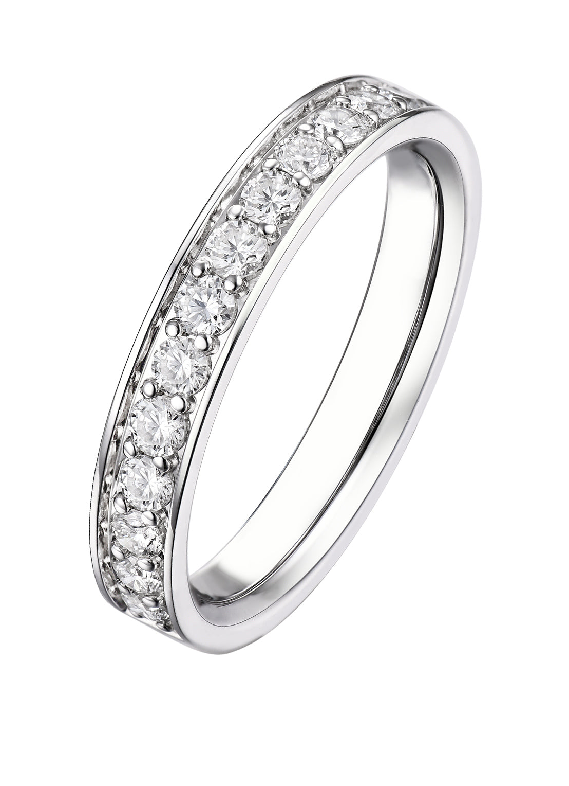 White gold ring, 0.50 ct diamond, wedding