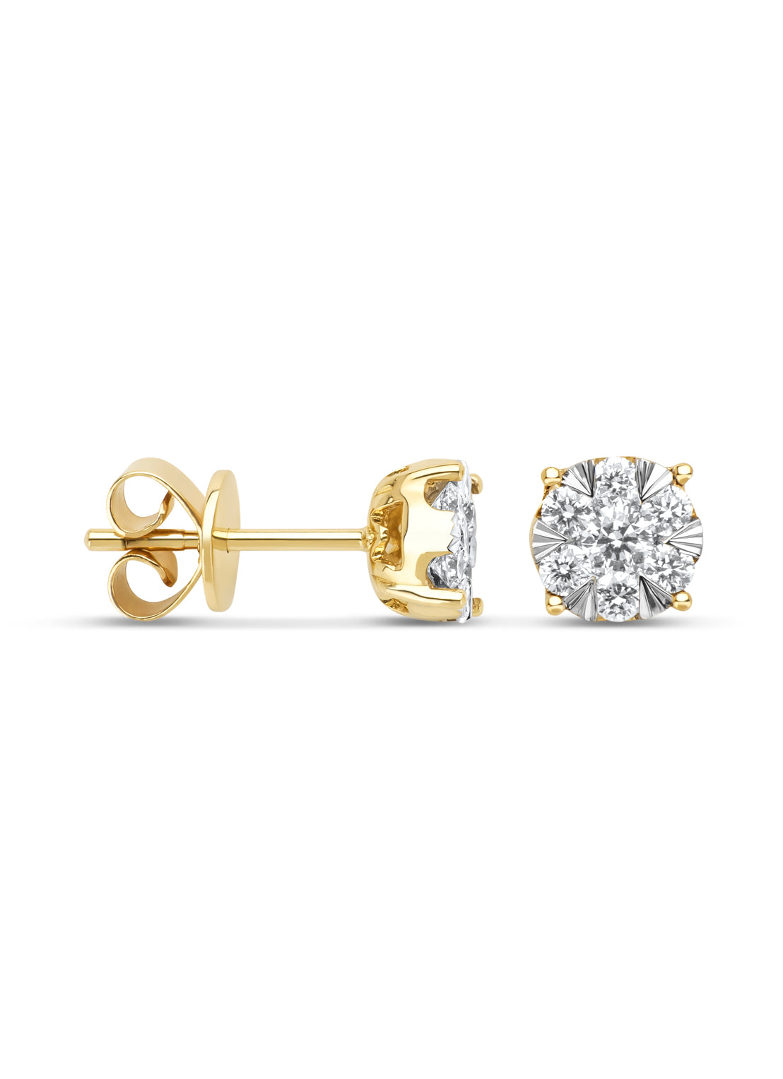 Gouden oorsieraden, 0.55 ct diamant, Enchanted