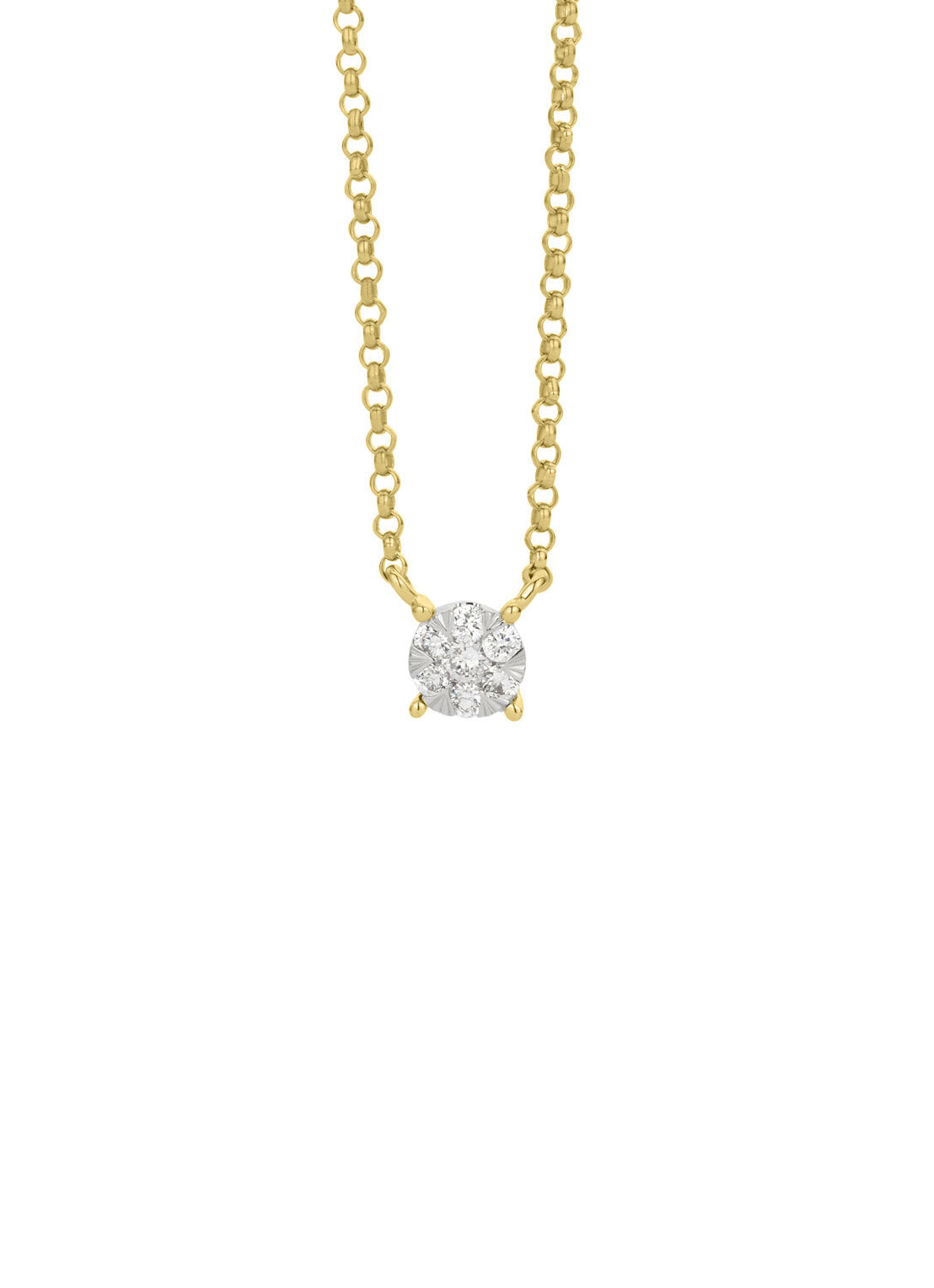 Gouden collier, 0.09 ct diamant, Enchanted