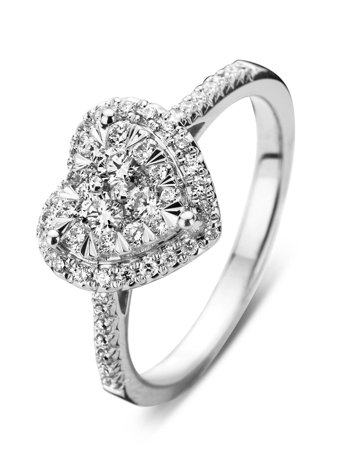 Witgouden ring, 0.60 ct diamant, Enchanted