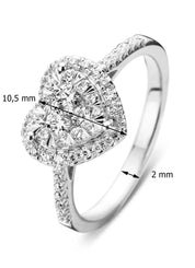 White gold ring, 0.60 ct diamond, Enchanted
