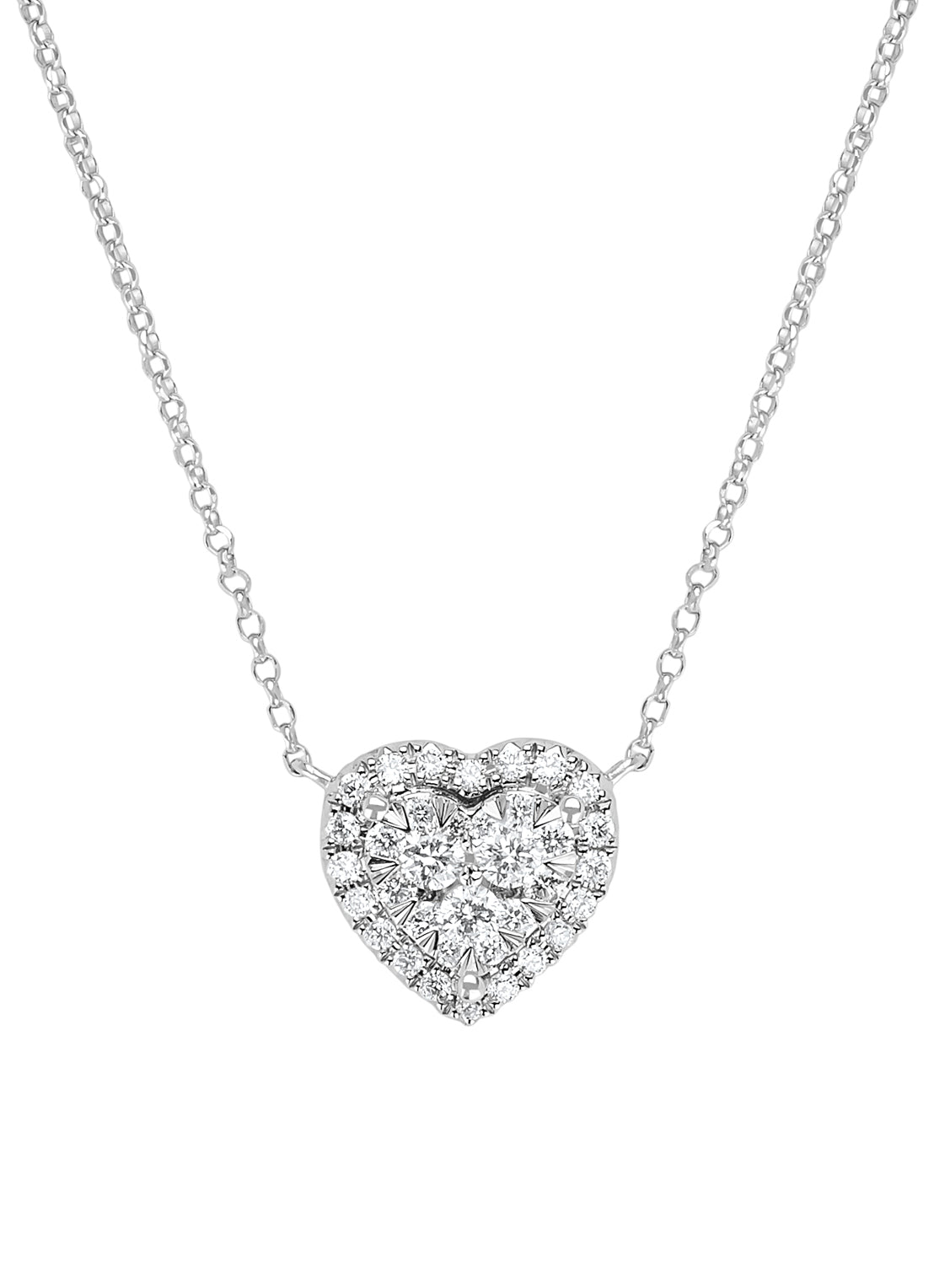 Witgouden collier, 0.30 ct diamant, Enchanted