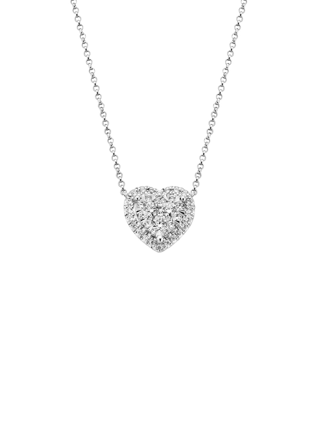 Witgouden collier, 0.52 ct diamant, Enchanted