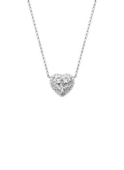 Witgouden collier, 0.39 ct diamant, Enchanted