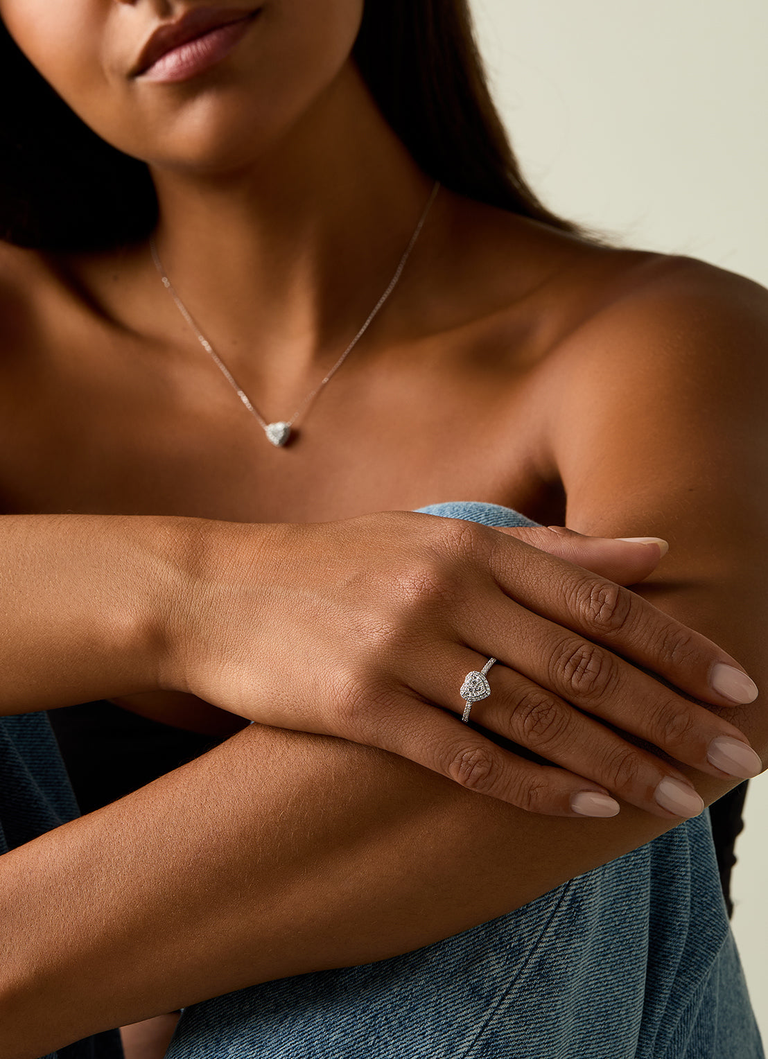 White gold ring, 0.37 ct diamond, Enchanted