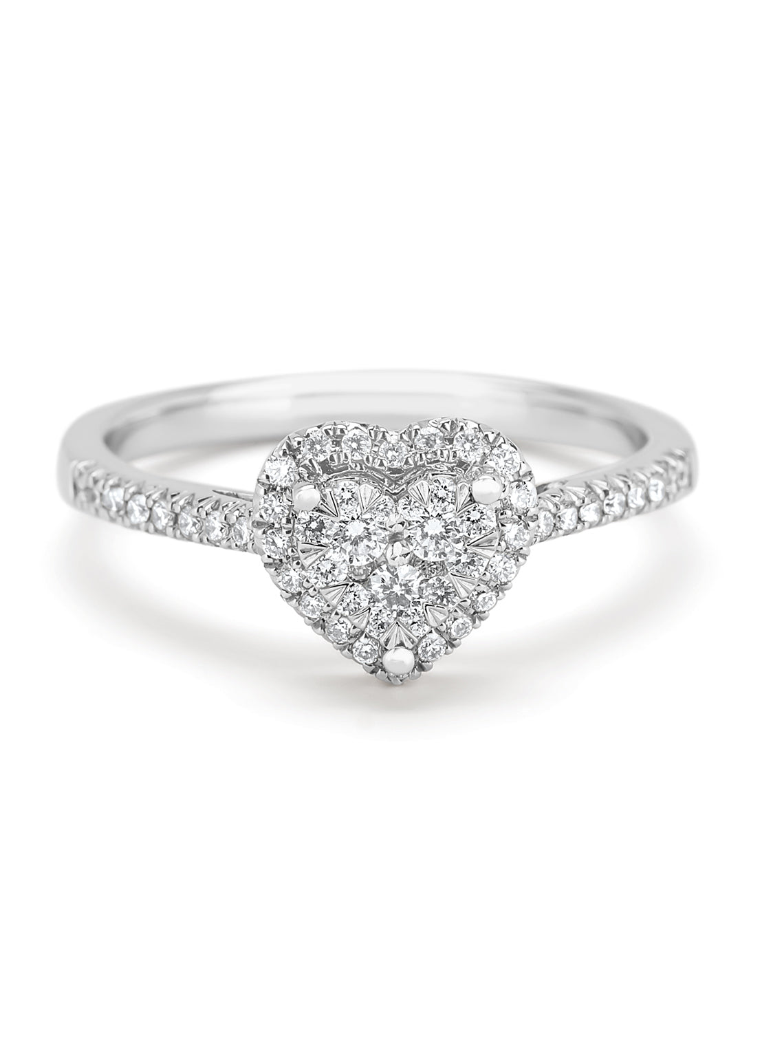 White gold ring, 0.37 ct diamond, Enchanted