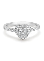 White gold ring, 0.37 CT Diamond, Enchanted