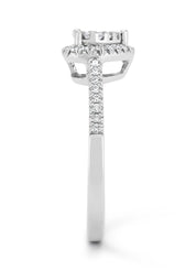 Witgouden ring, 0.37 ct diamant, Enchanted