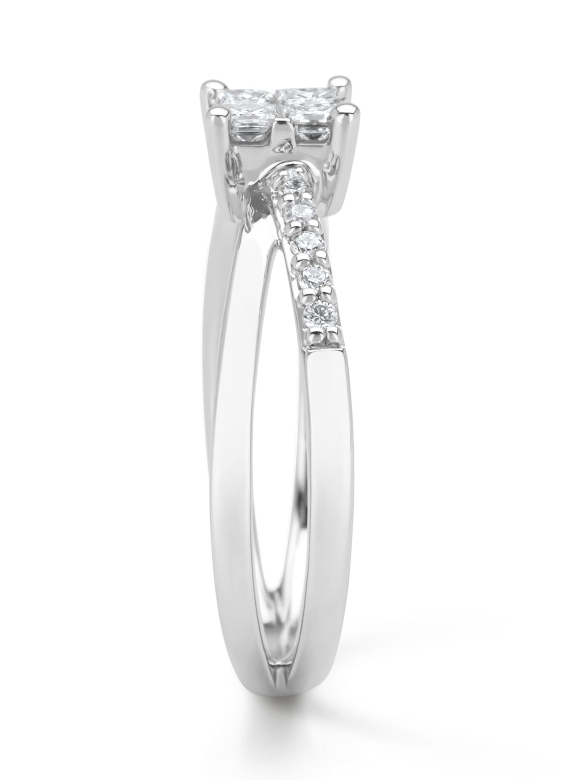 White gold ring, 0.31 ct diamond, Fourever