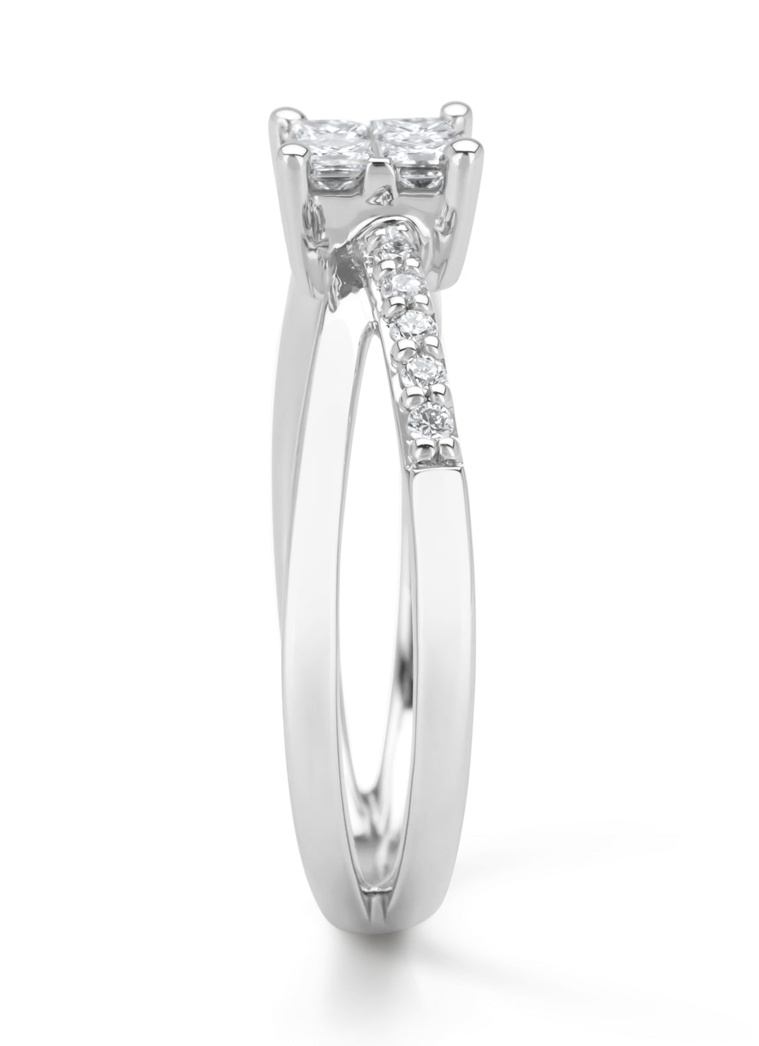 Witgouden ring, 0.31 ct diamant, Fourever