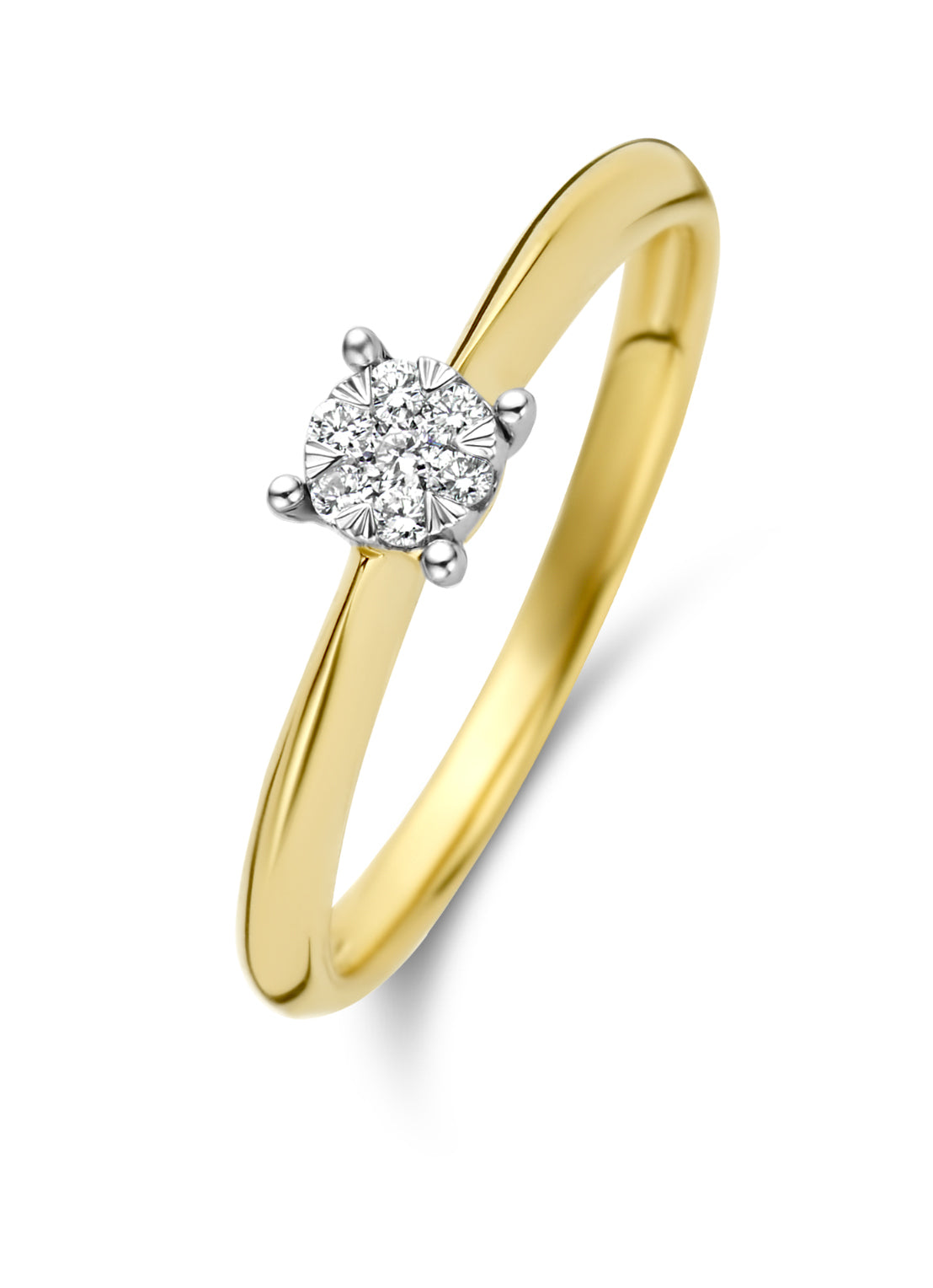 Gouden ring, 0.10 ct diamant, Enchanted