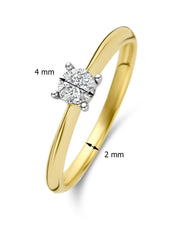 Golden Ring, 0.10 ct Diamond, Enchanted