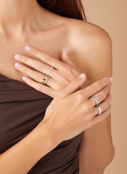 Geelgouden ring, 0.26 ct diamant, Wedding