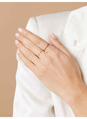 Geelgouden ring, 0.10 ct diamant, Joy