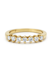 Geelgouden ring, 0.35 ct diamant, Hearts & Arrows