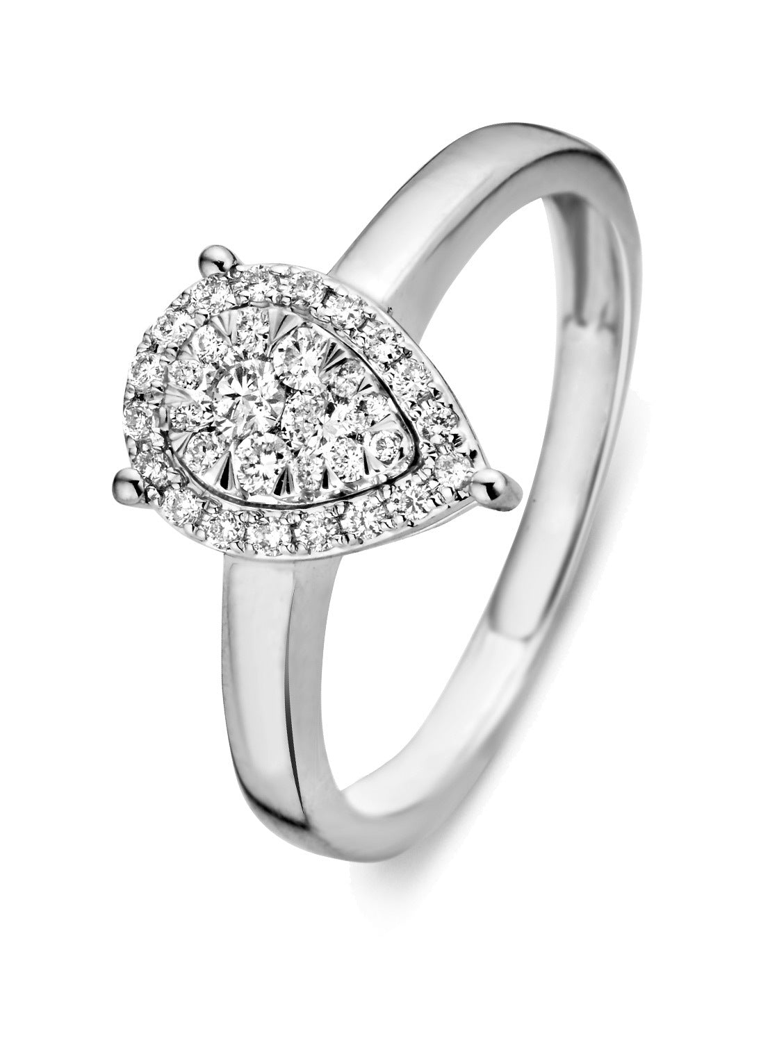 Witgouden ring, 0.31 ct diamant, Enchanted