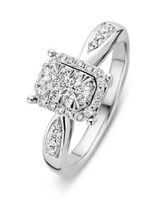 Witgouden ring, 0.34 ct diamant, Enchanted