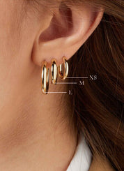 Yellow gold ear jewelry Timeless Treasures XS