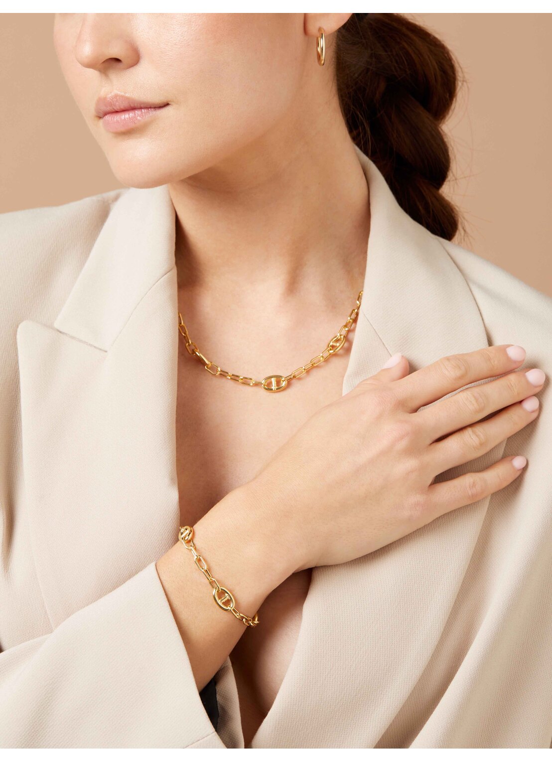 Geelgouden oorringen Timeless Treasures S