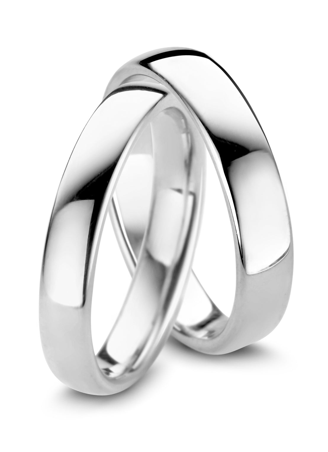 Witgouden 18 kt trouwring, Wedding