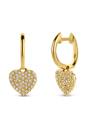 Yellow gold ear jewelry, 0.21 CT Diamond, Dreamer