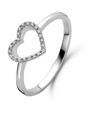 Witgouden ring, 0.06 ct diamant, Dreamer