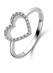 Witgouden ring, 0.08 ct diamant, Dreamer