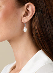 White gold pearl ear jewelry Rivièra