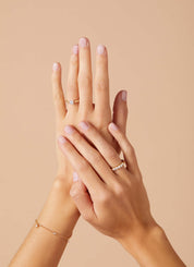 Gouden ring 18kt, 0.20 ct diamant, Enchanted