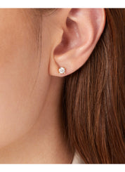 Geelgouden oorsieraden, 0.48 ct diamant, Hearts & Arrows