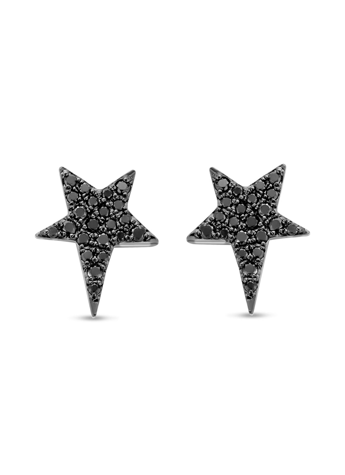White gold earrings, 0.18 ct diamond, Cosmic