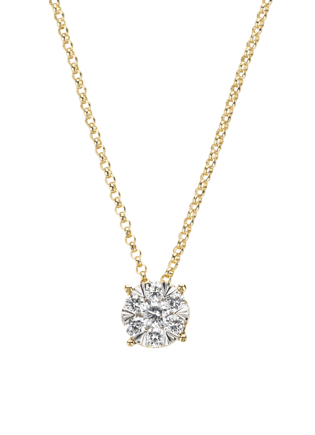 Gouden collier, 0.28 ct diamant, Enchanted