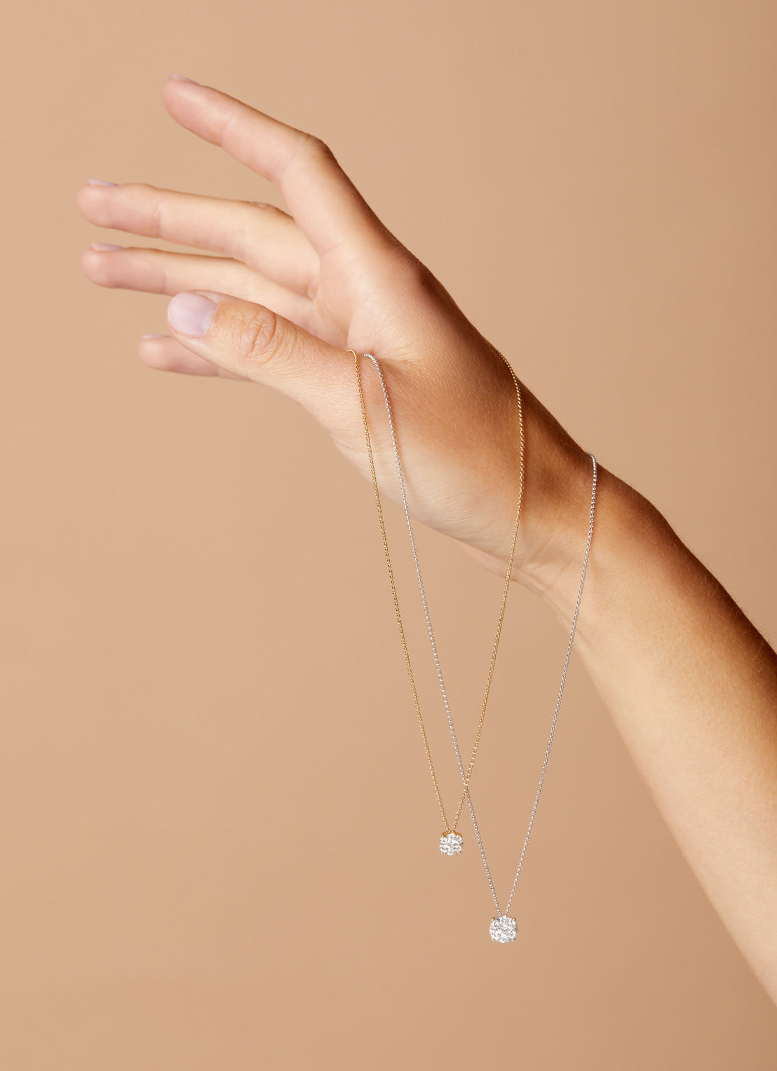 Gouden collier, 0.28 ct diamant, Enchanted