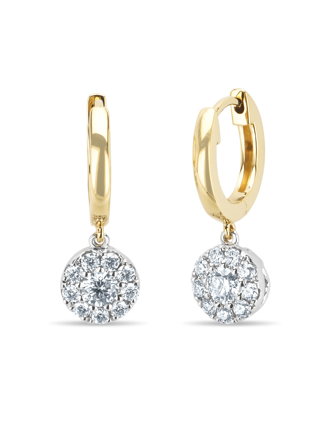 Gold ear jewelry, CT Diamant, Hearts Arrows