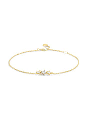 Yellow gold bracelet, 0.07 CT Diamant, Cosmic