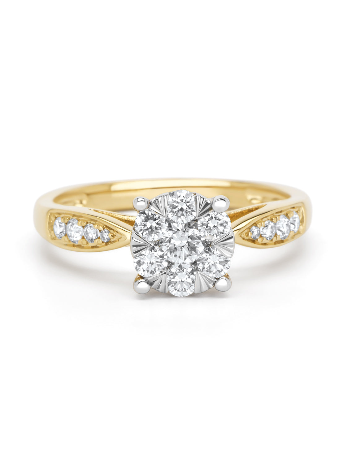 Gouden ring, 0.57 ct diamant, Enchanted