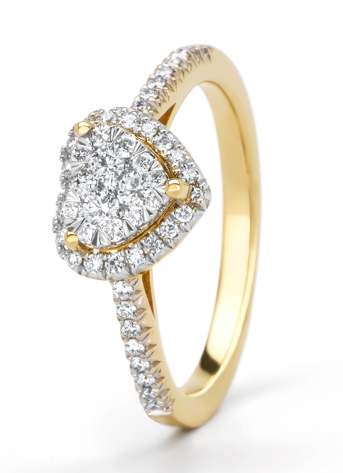 Gouden ring, 0.37 ct diamant, Enchanted