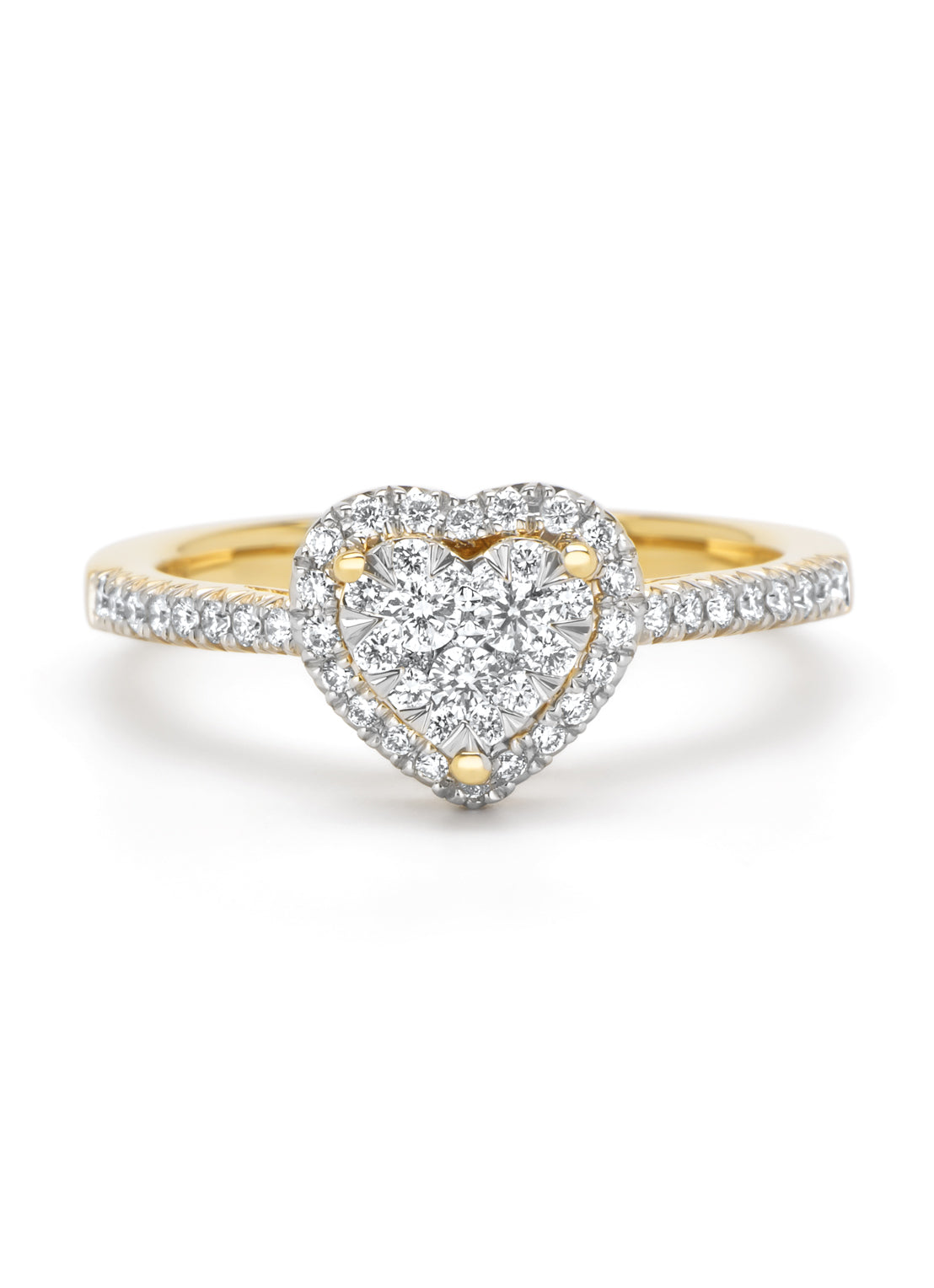 Gouden ring, 0.37 ct diamant, Enchanted