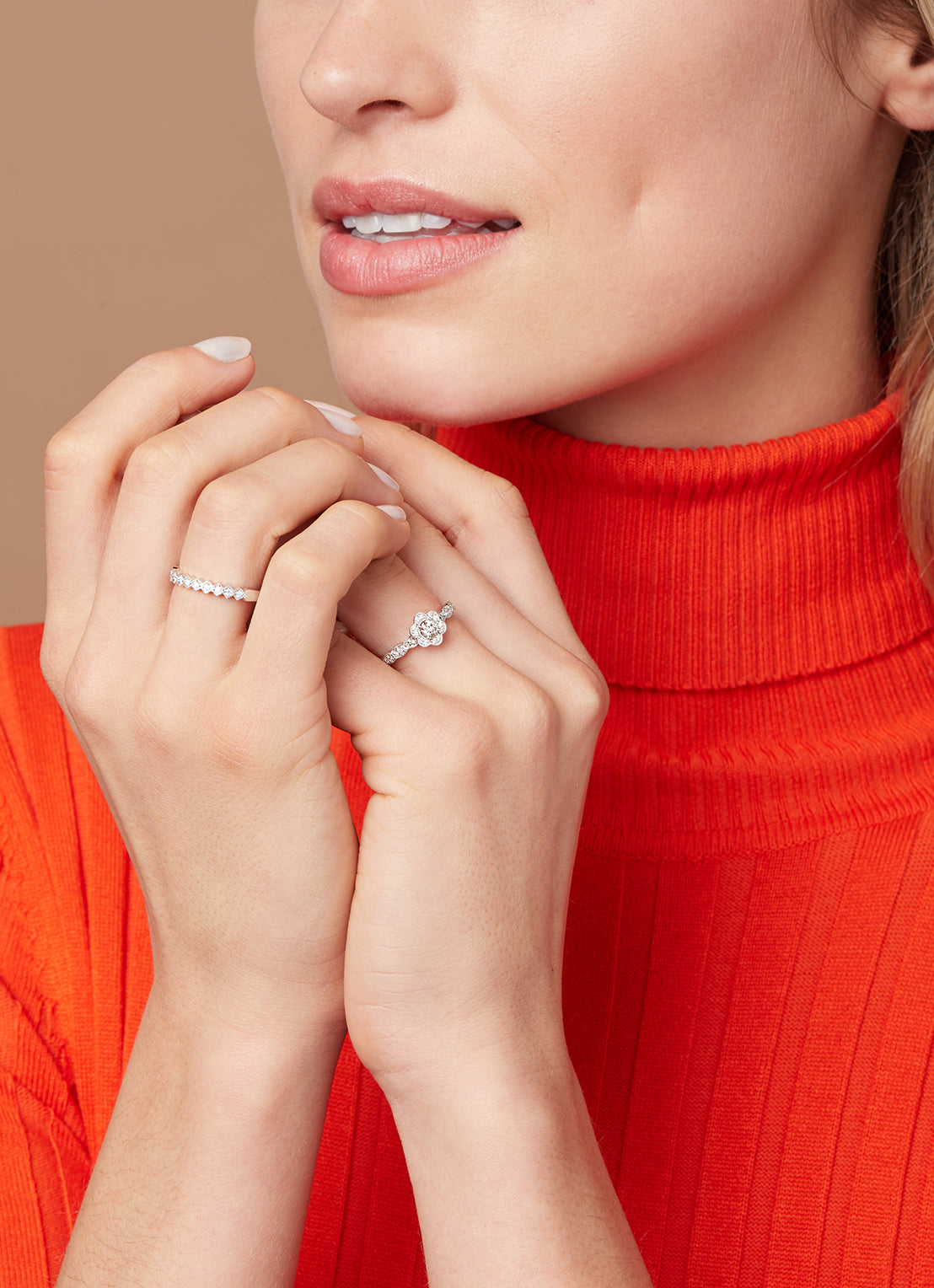 White gold ring, 0.35 CT Diamant, Since 1904