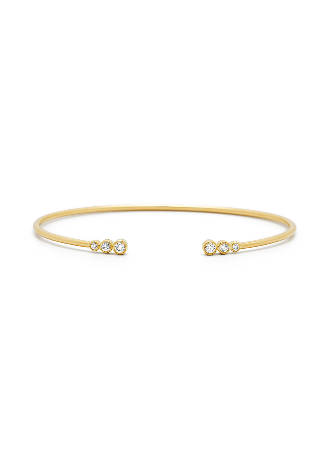 Yellow gold bracelet, 0.20 ct diamond, la dolce vita